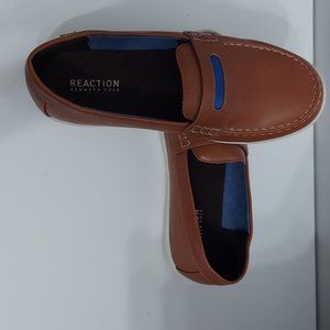 Brand New Reaction Kenneth Cole Vegan Loafer Slip On Simon Ben: Brown and Blue